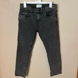 Current/Elliott black washed high waisted demin mom jeans size 27